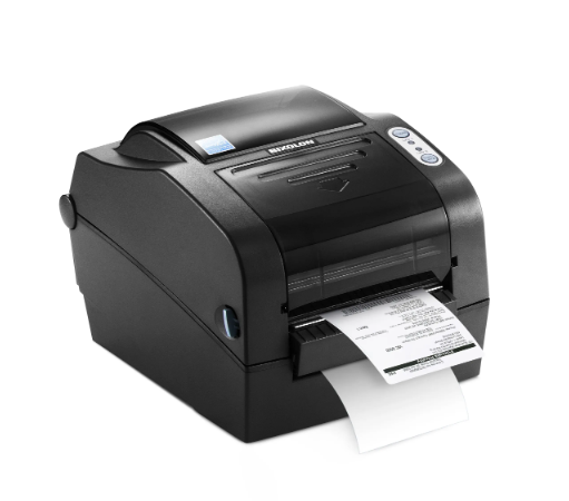 Bixolon SLP-TX420 4” thermal transfer or direct thermal desktop label printer printing